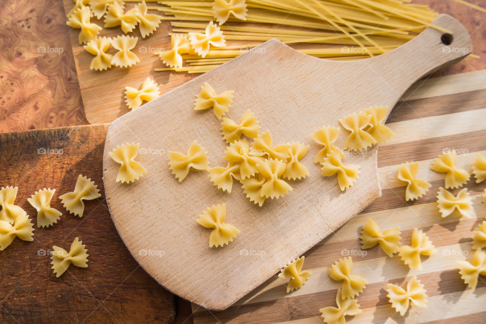 Different types of pasta