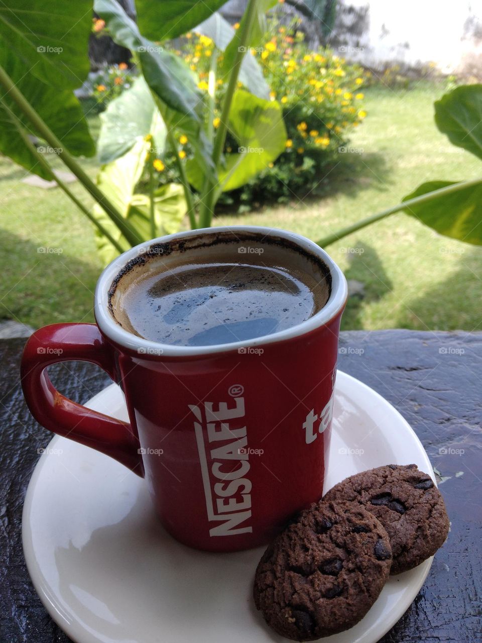 cookies and coffee in the morning is the perfect combination