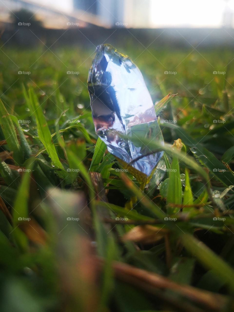 This piece of junk food packaging looks like a crystal gem