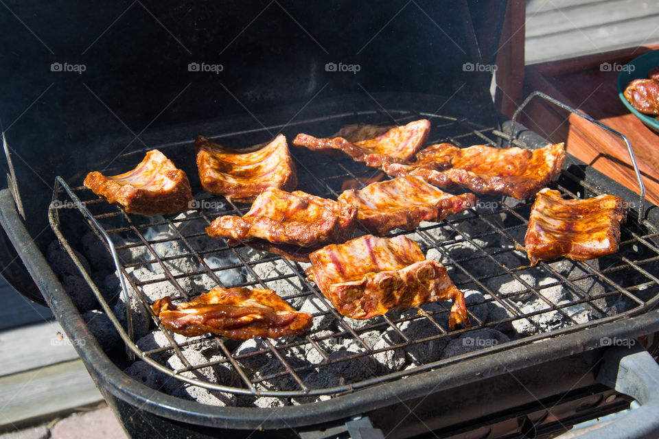 Summer with barbecue pork.