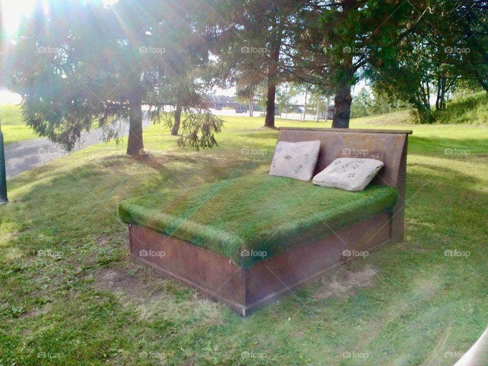 Green bed