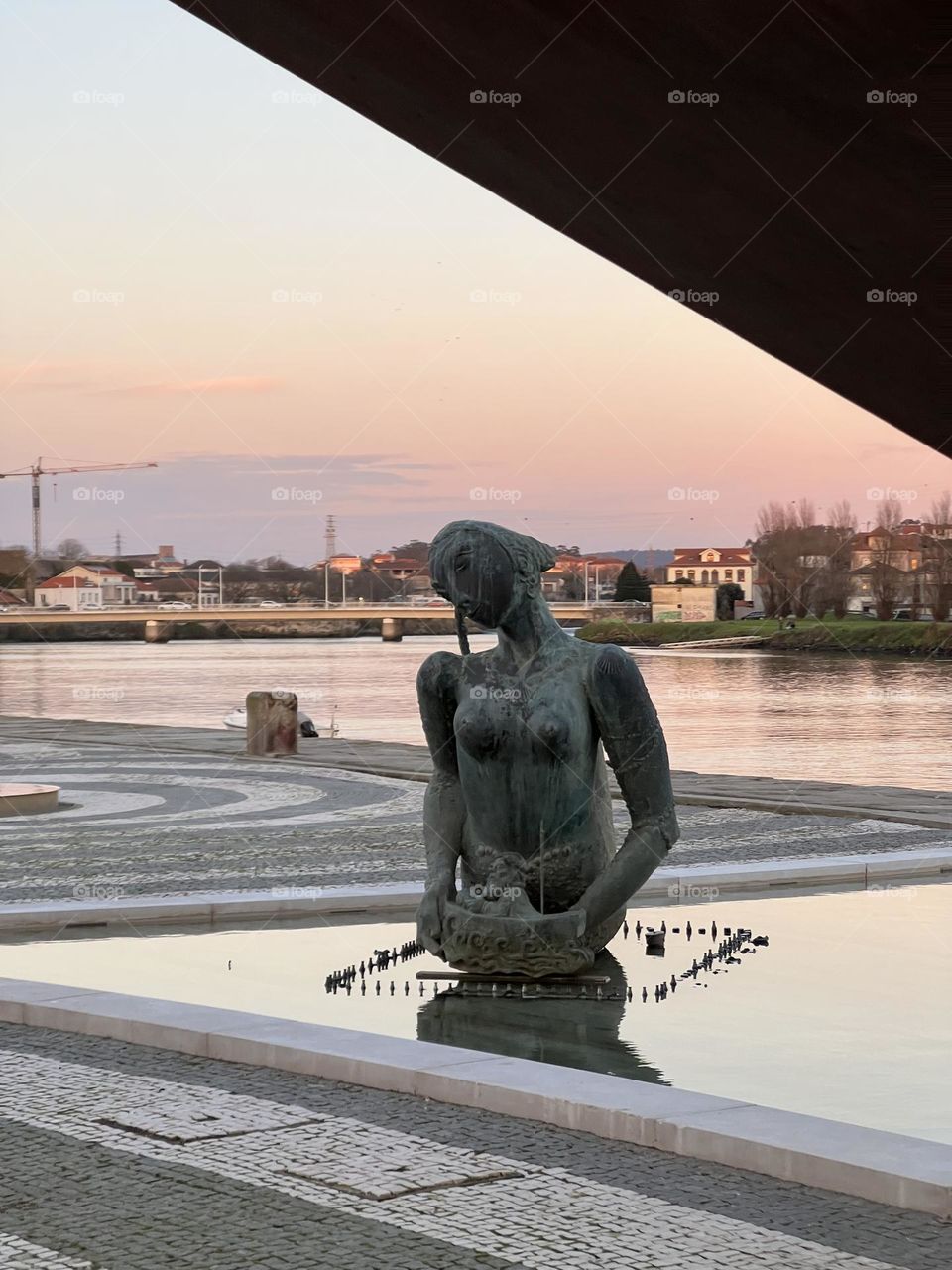 Statue in Vila do Conde, Portugal 