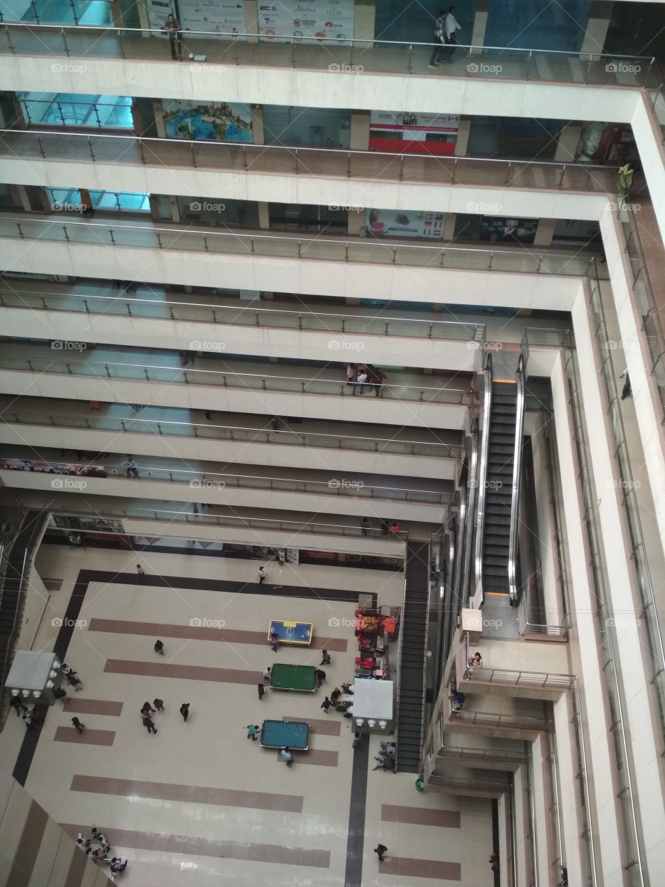 Inside mall