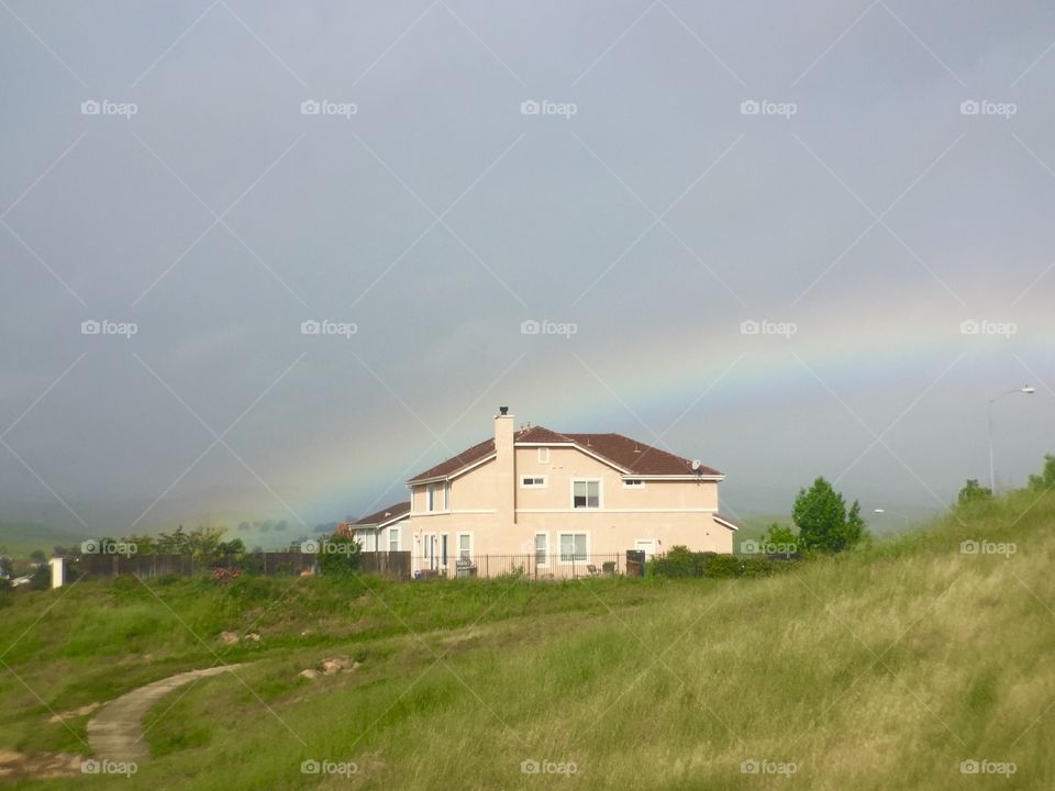 Rainbow. Countryside 