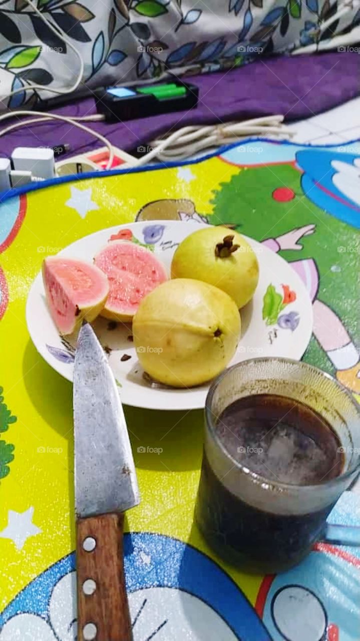 Guava and coffee.