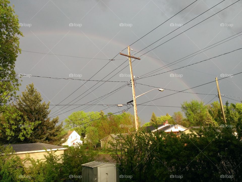 Electric wire rainbow 