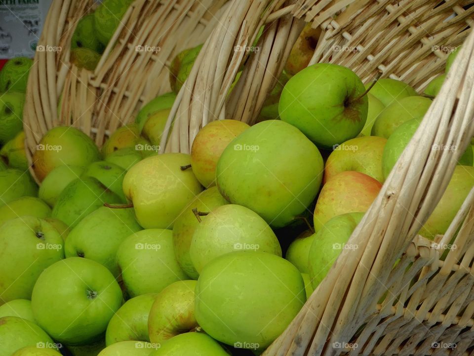 Basket Of Green Apples