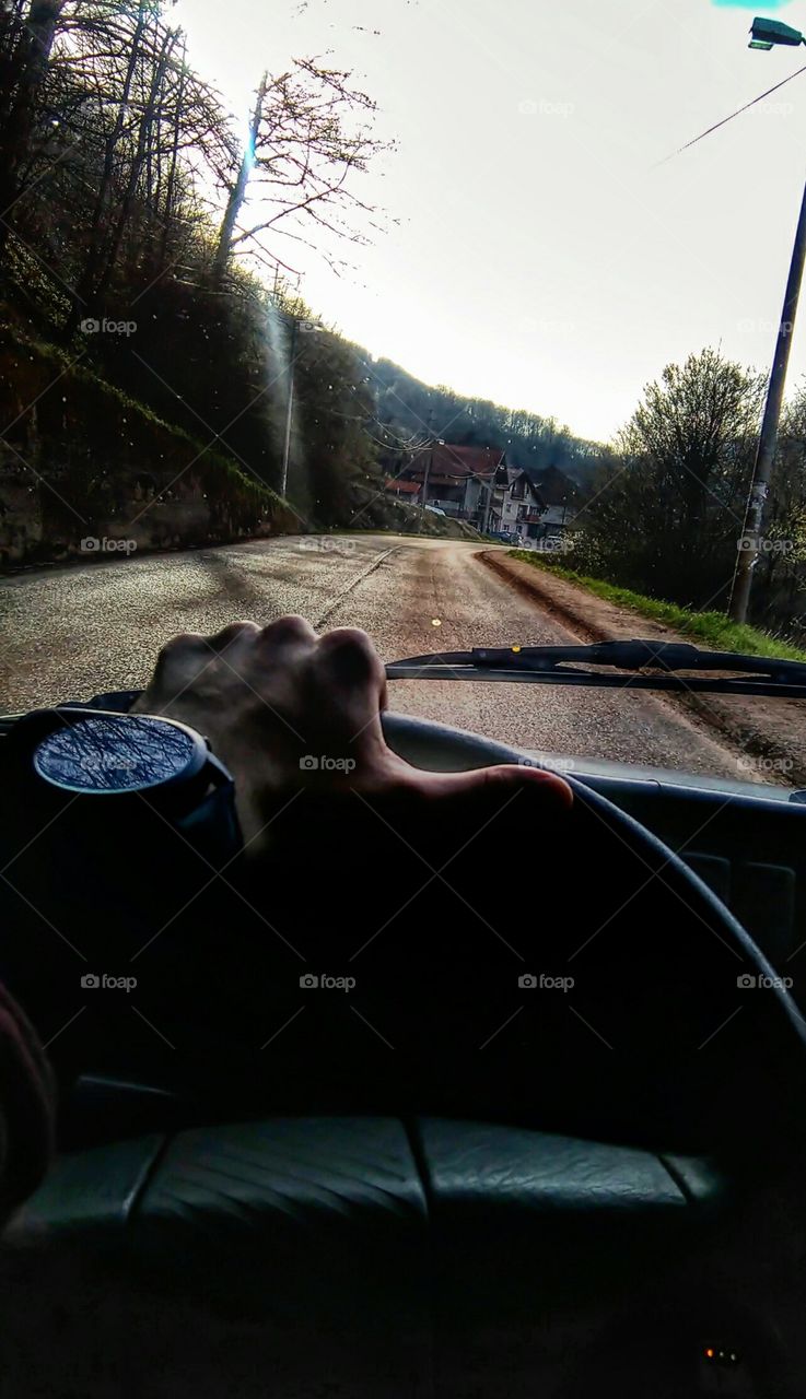 Love to drive. Sunny day.