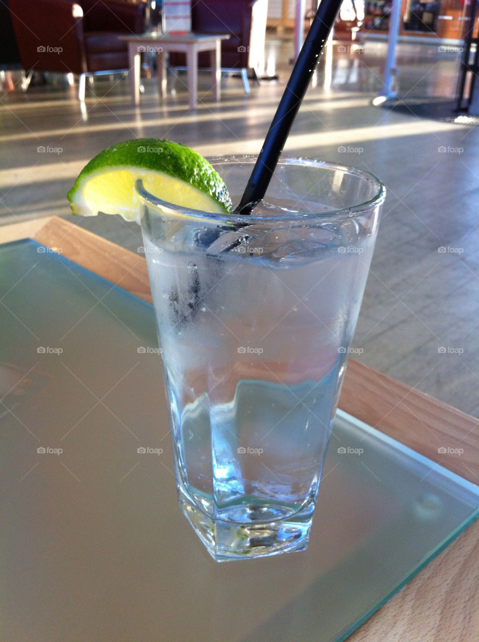 airport lounge gin and tonic victoria bc canada by vernb67