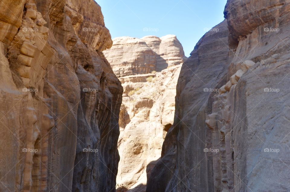 Jordan view. Picture taken in Petra, Jordan 