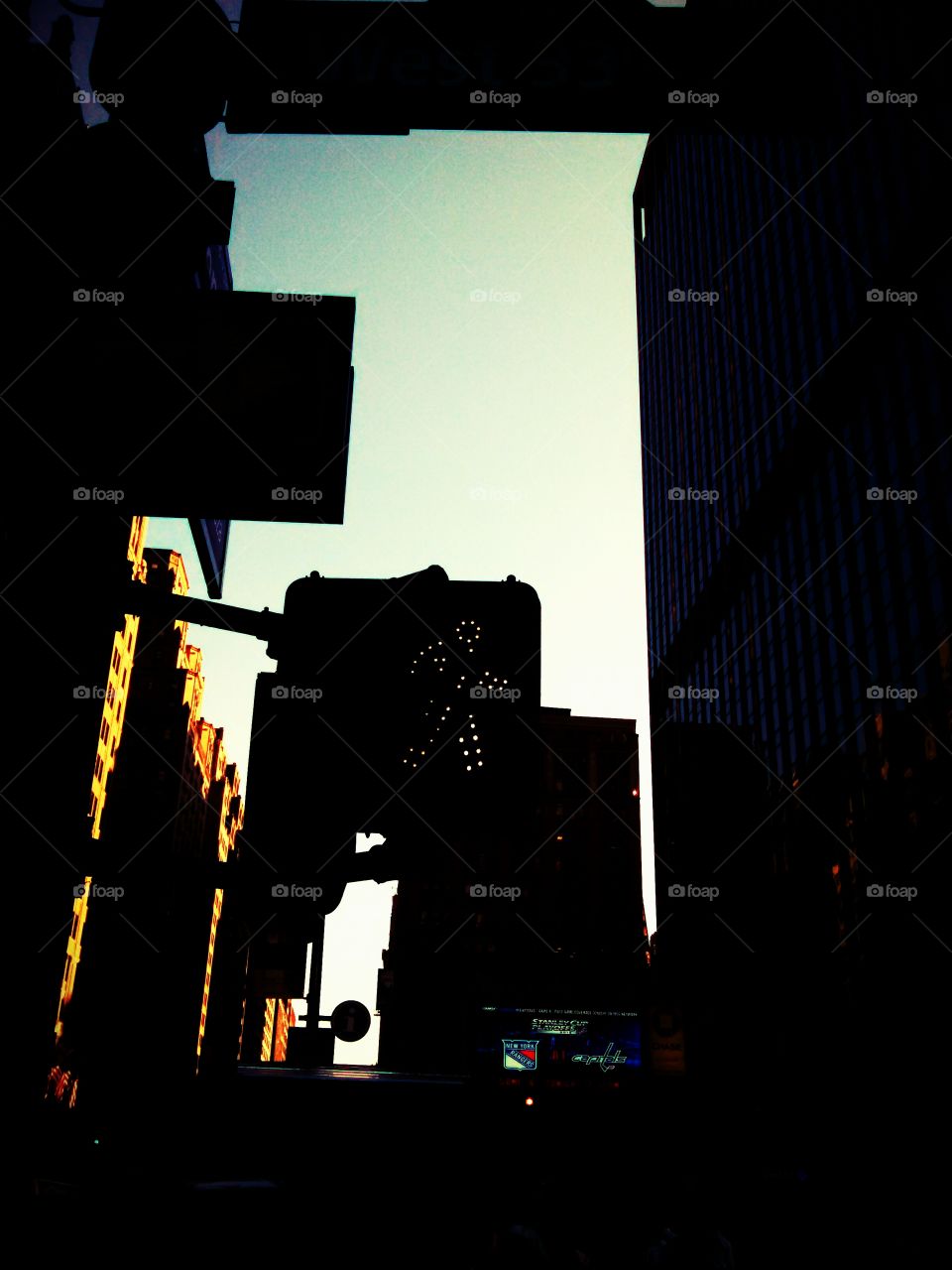 NYC silhouette