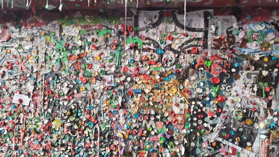 Post Alley Seattle. the gum wall