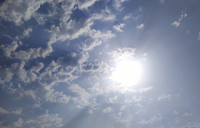 The beautiful sunshine