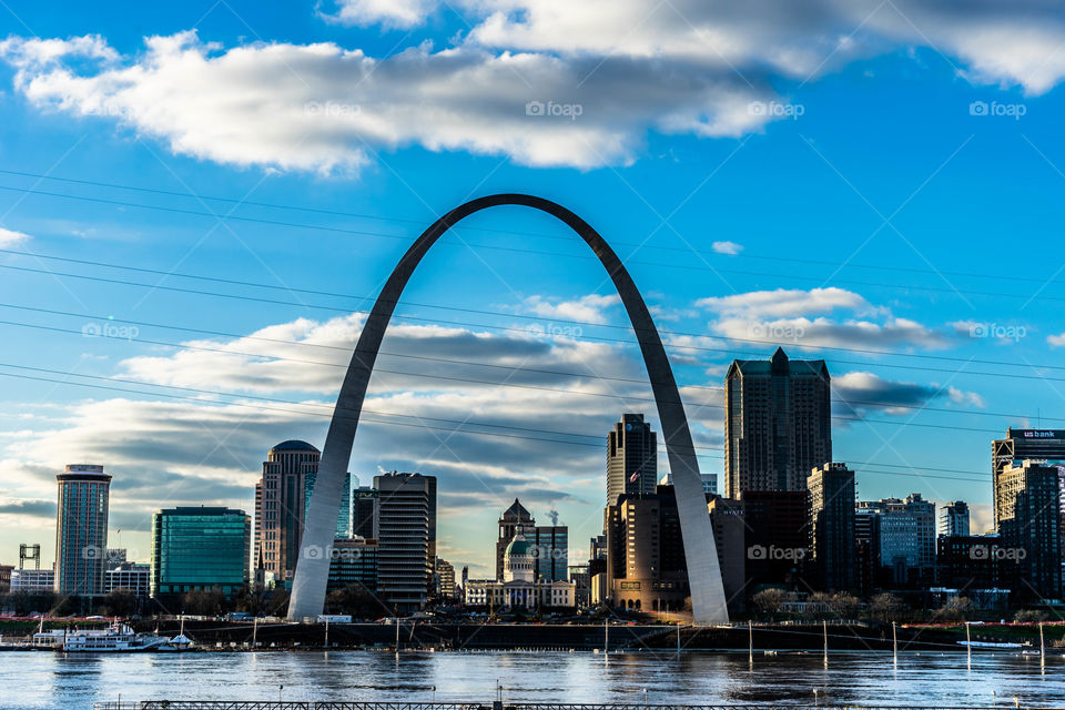 View of a Gateway Arch St. Louis, Missouri