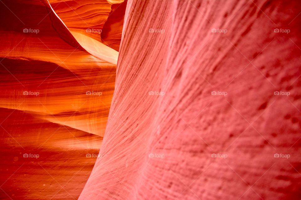Light and sandstone from Antelope Canyon in Utah 