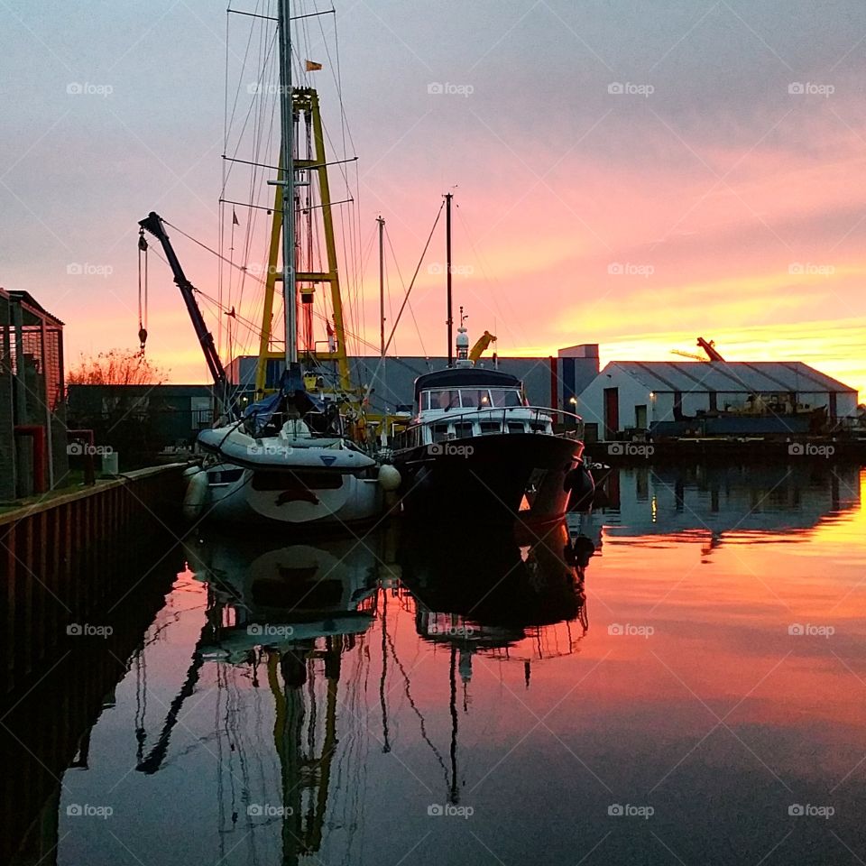 Zwartsluis harbour,  Holland