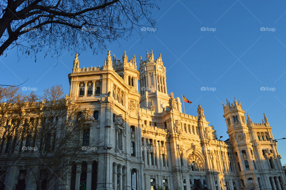 Also known as Palacio de Comunicaciones, the Palacio de Cibeles houses the city hall of Madrid.