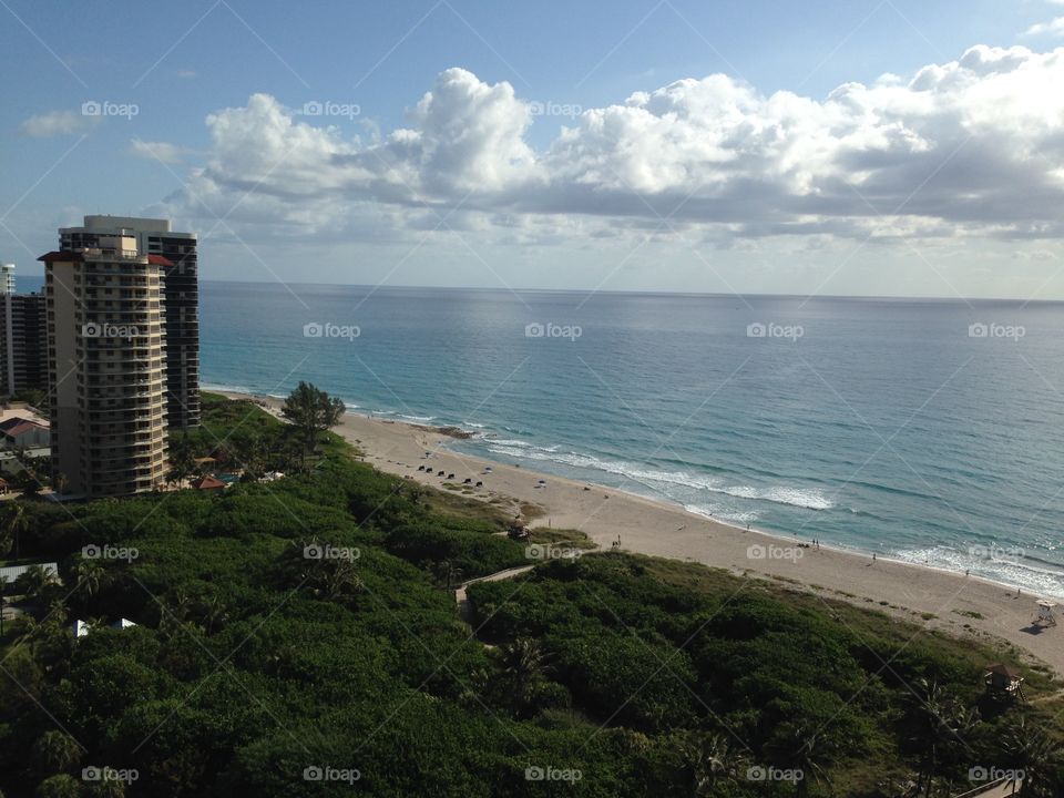 Building at seashore