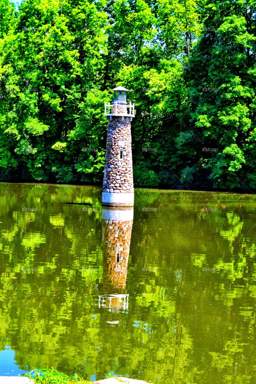 Lighthouse in the pond
