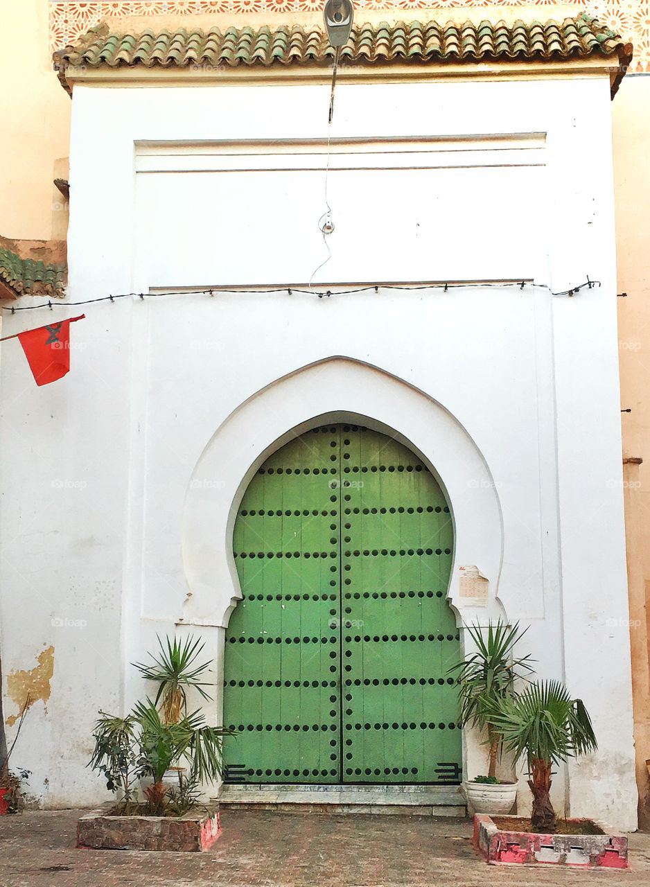 Beautiful door and typical architecture 