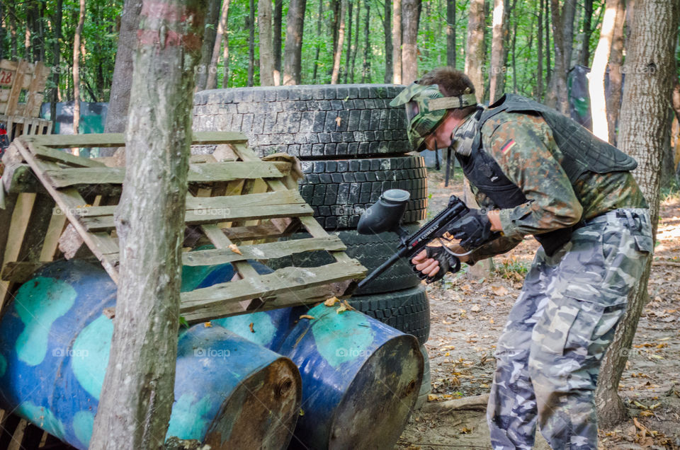 paintball game hide and seek