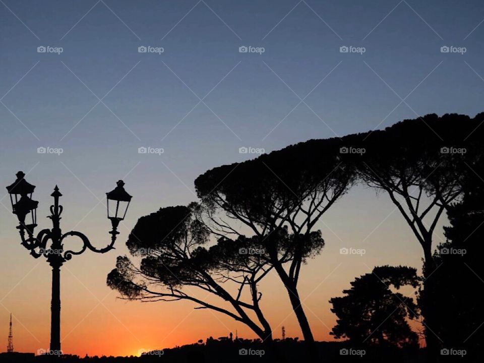 Romantik Sunset in Rom