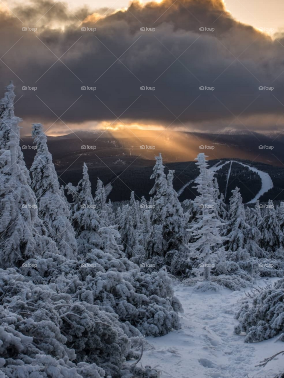 Настоящая зима в горах