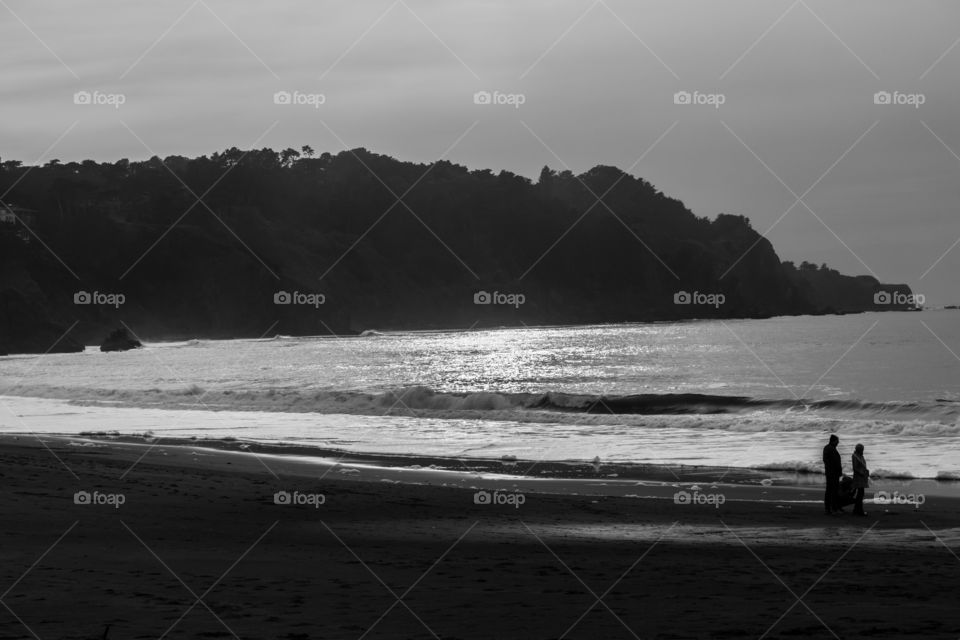 View of sandy beach