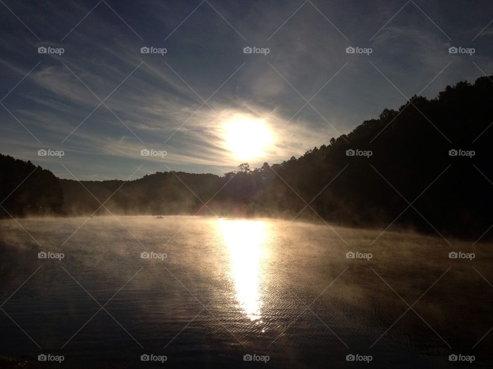 Sunrise by the lake