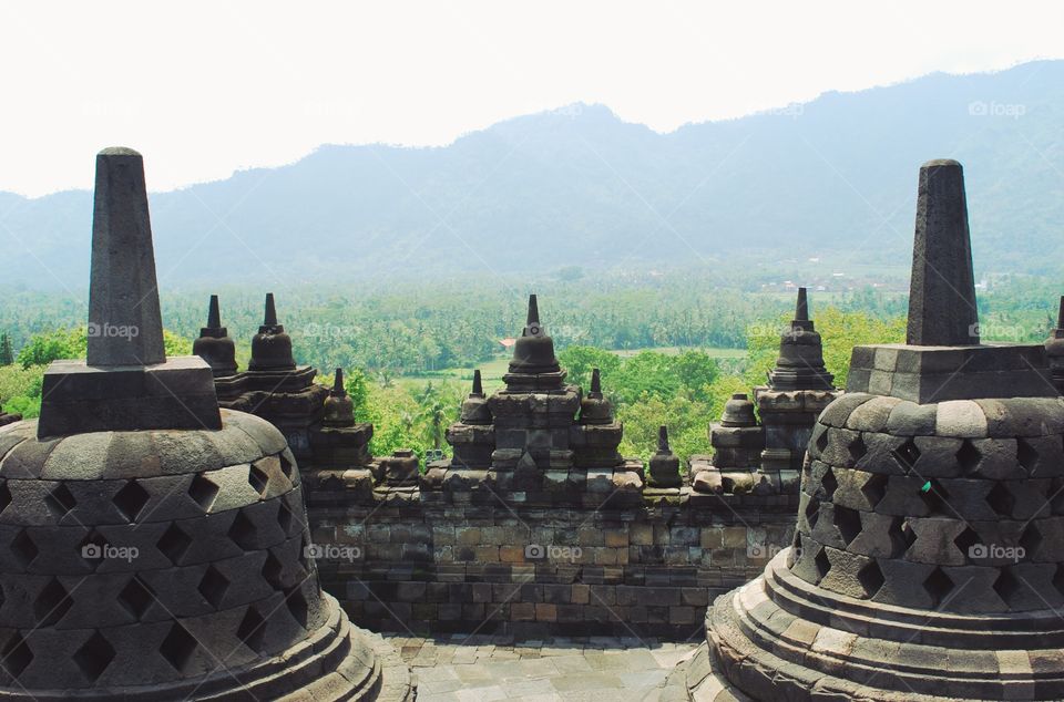 Borobudur temple, magelang, central java, indonesia