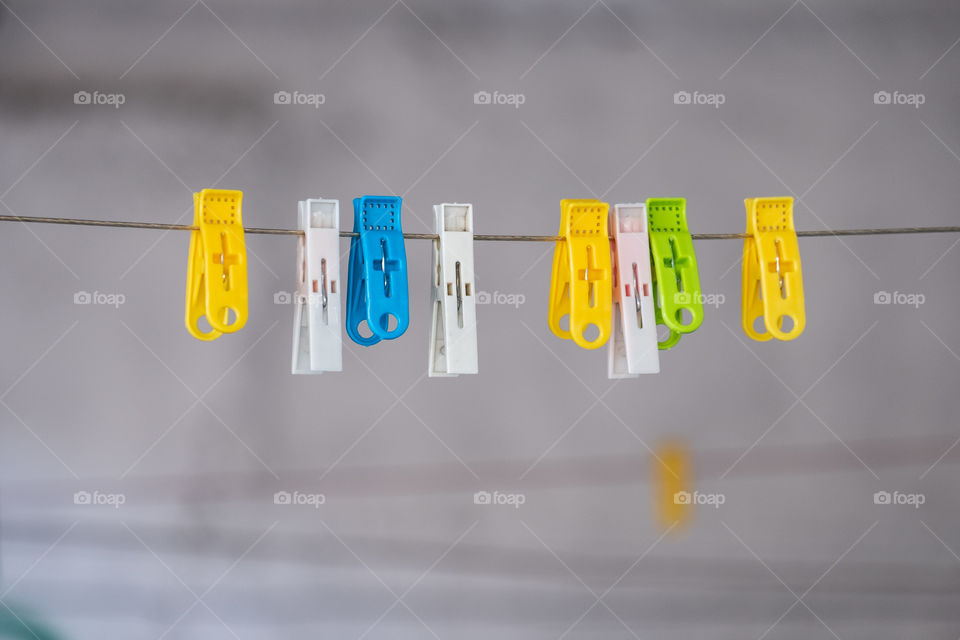 The symbol of the cross on the clothespin