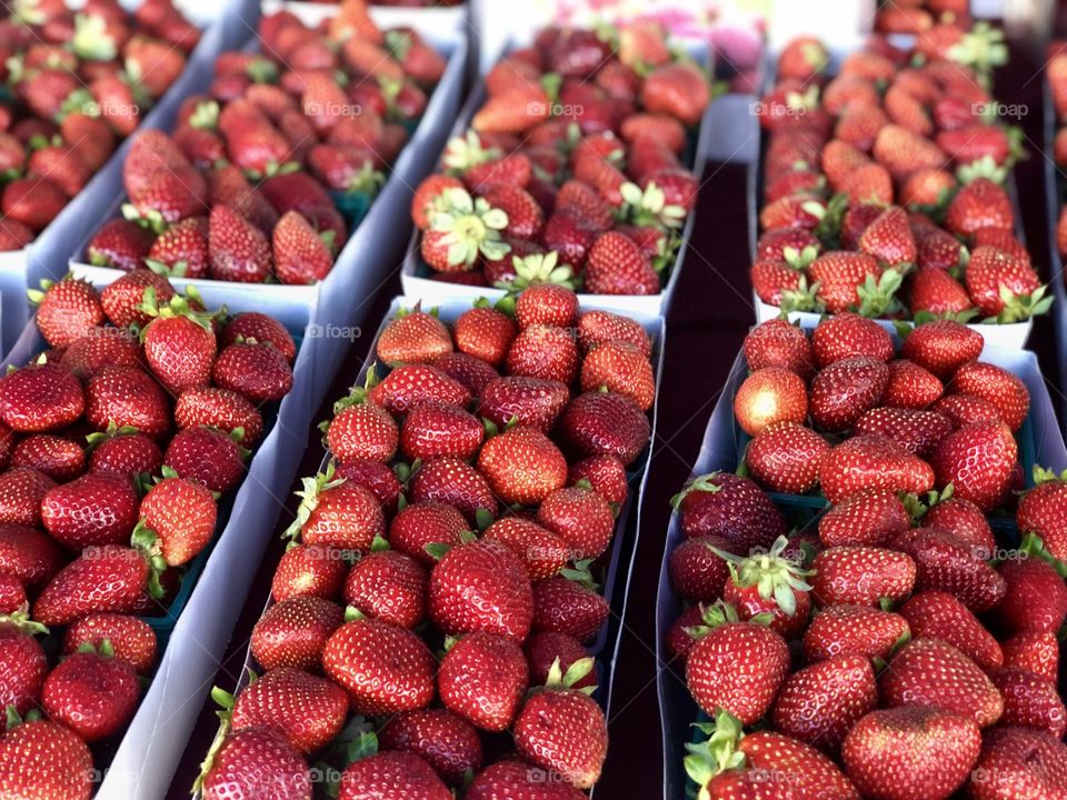 Foap Mission Fresh Strawberries At the Local Farmers Market