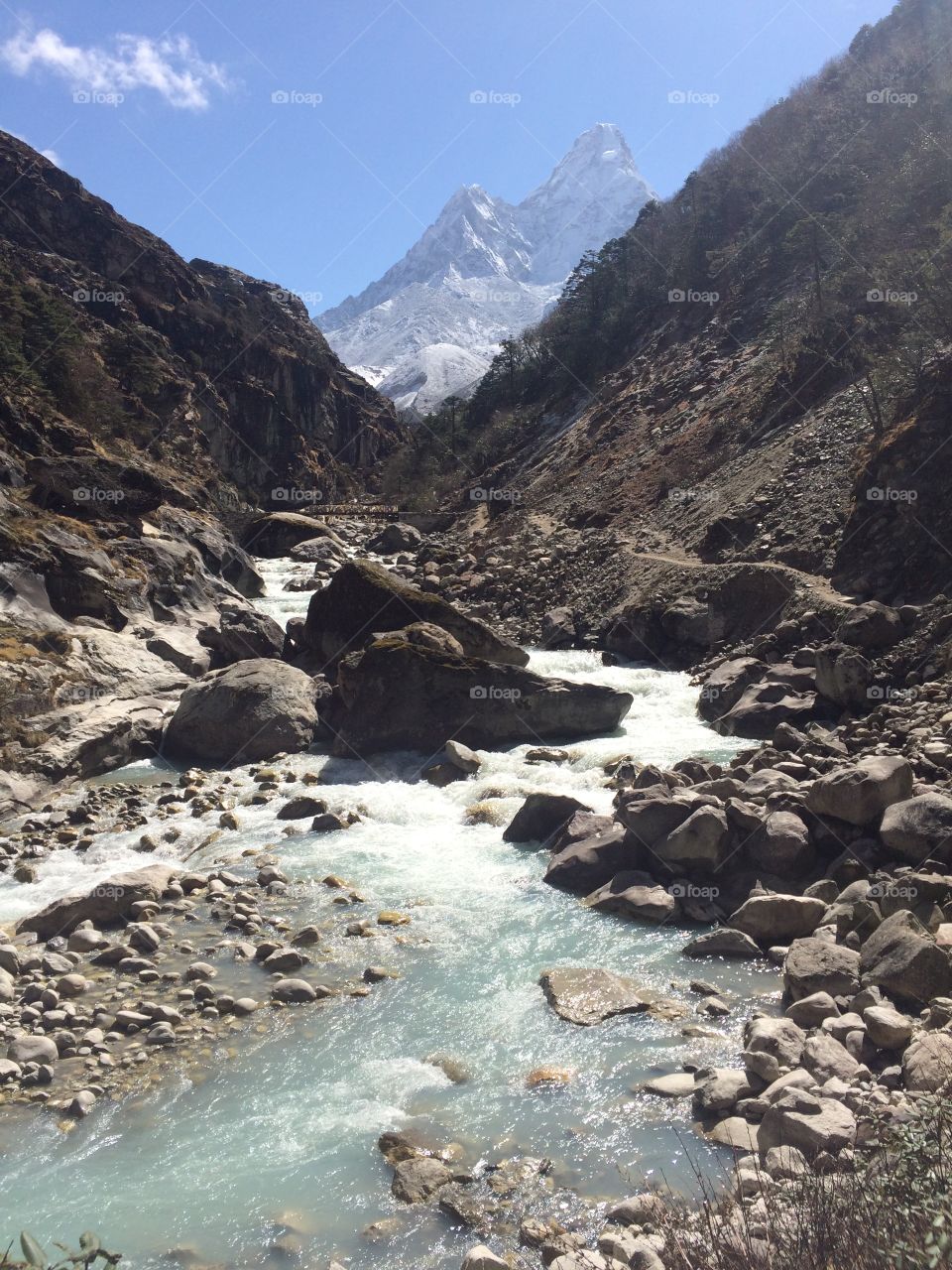 River through the Himalayan.