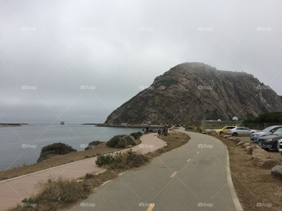 The road to Morro Rock, Morro Bay California 