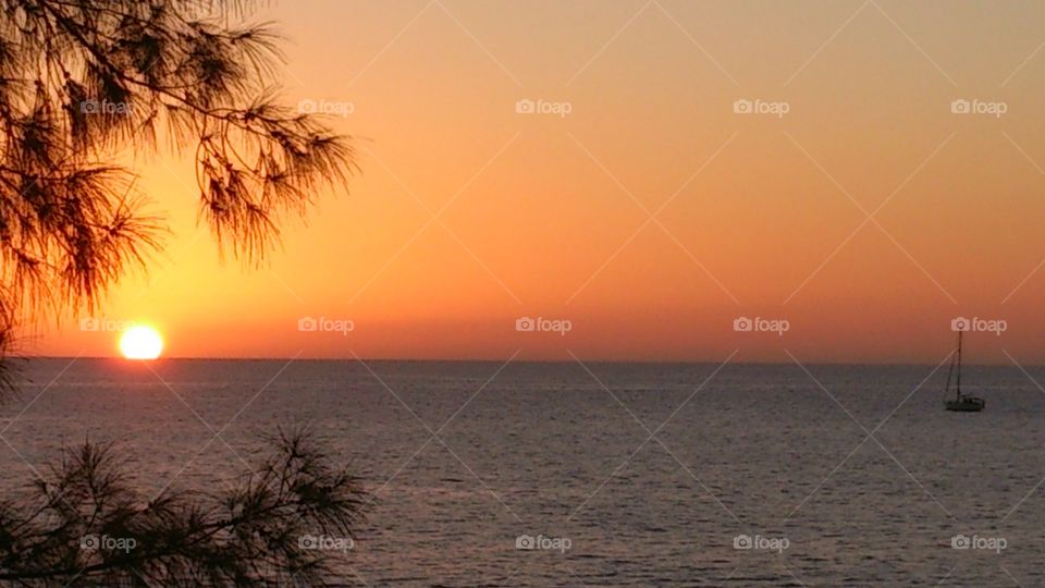 Sunset on beautiful Gran Canaria Island
