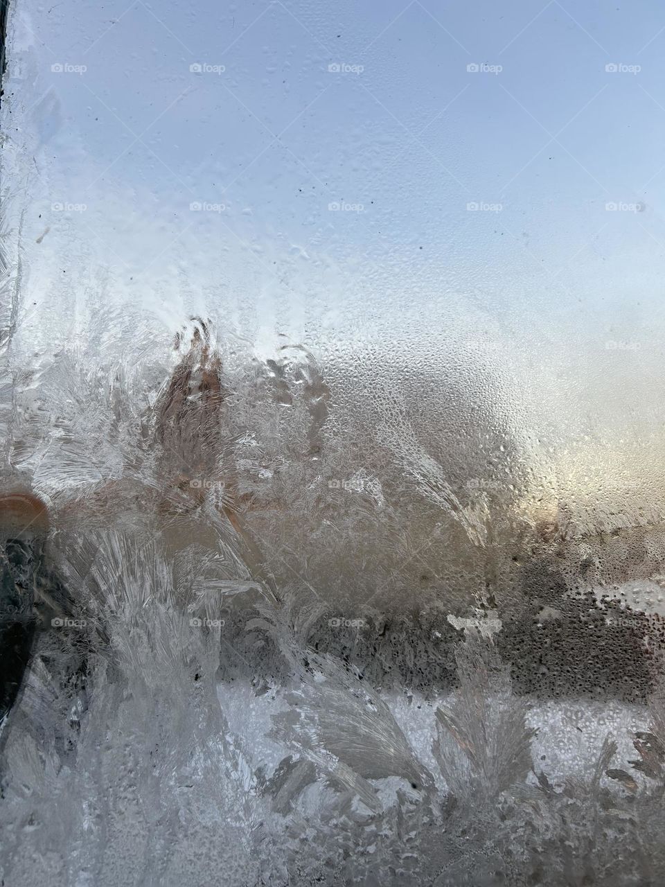 ice on the window