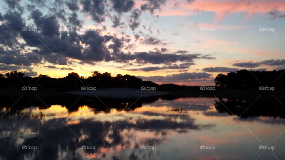 sunset on Brooklyn. lake life