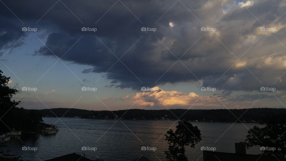 Water, Sunset, Lake, No Person, Landscape