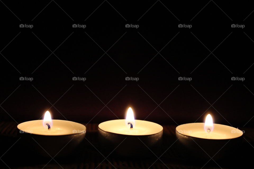 three candles