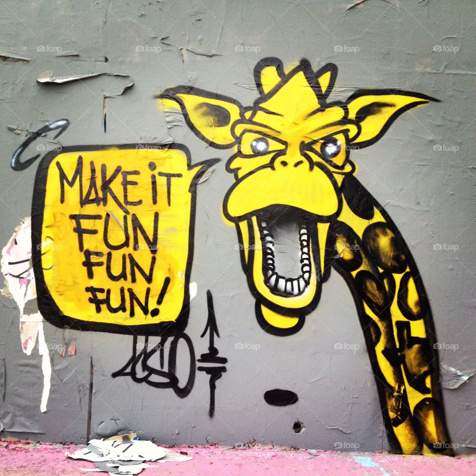 Fun! Fun! Fun!. Austin street art for Fun! Fun! Fun! Fest