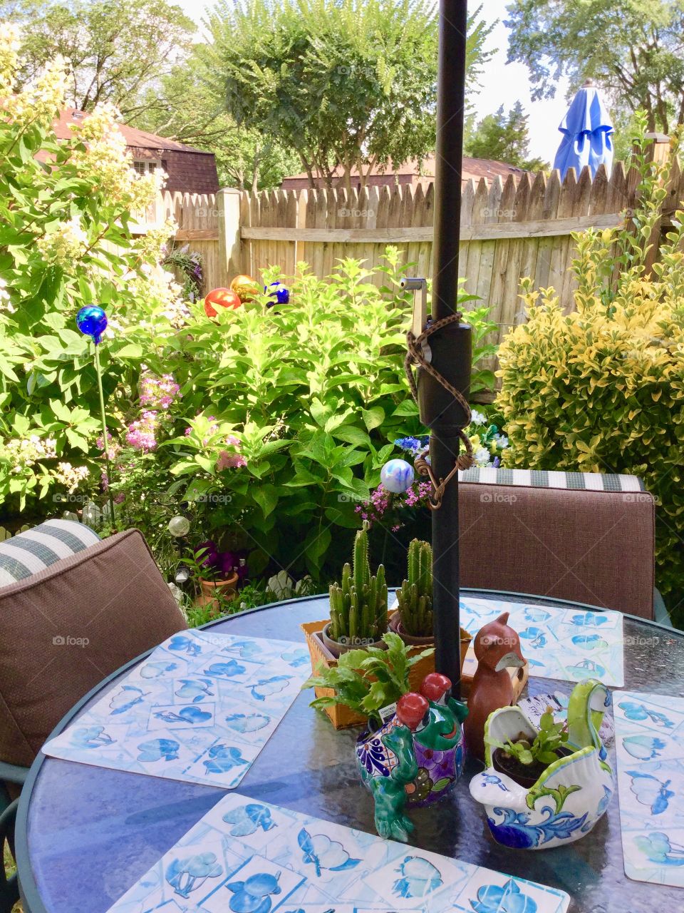 Summer garden family sanctuary 