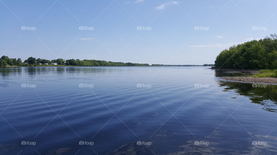 calm water with ripples