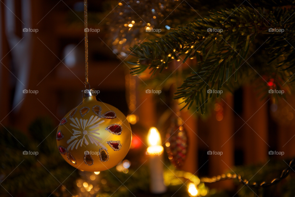 Christmas, Winter, Celebration, Ball, Candle
