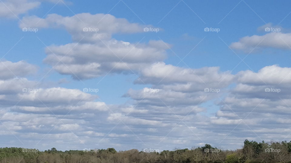 Gray clouds in formation