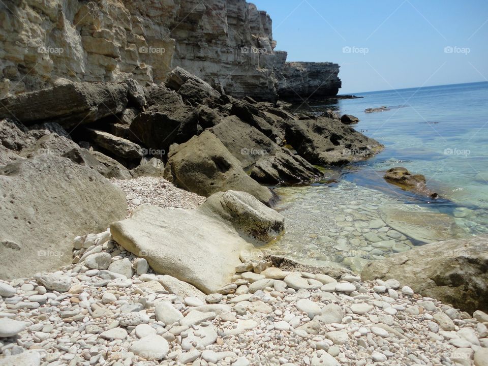 Water, Rock, No Person, Nature, Seashore