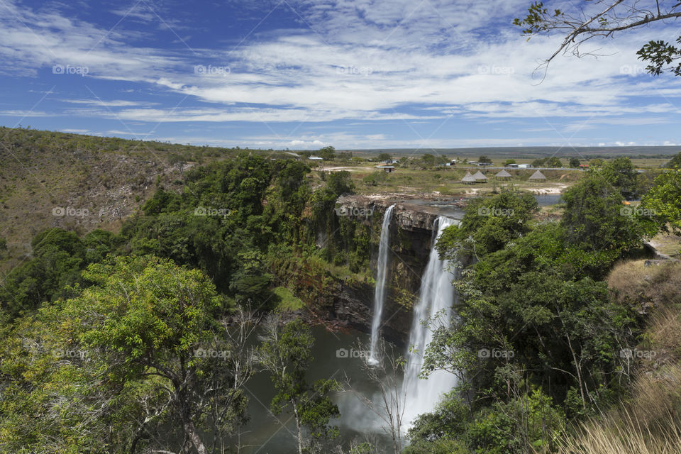 Kama Meru Falls, Gran Sabana in Venezuela.