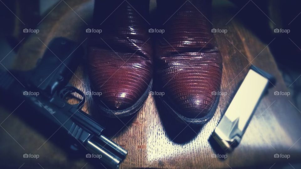 boots and gun