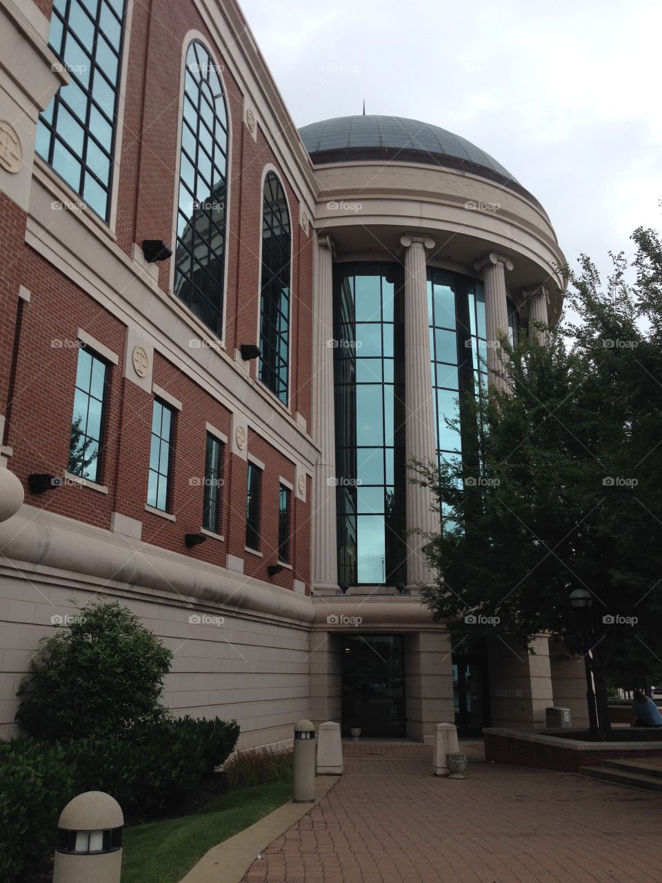 Justice building. Corinthian columns architecture