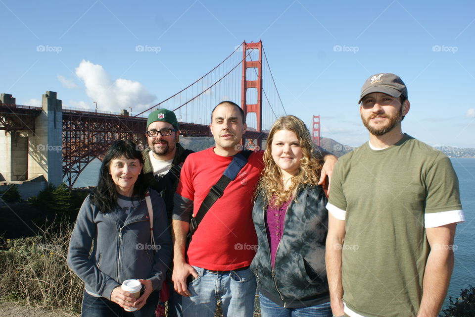 The whole family in San Francisco 