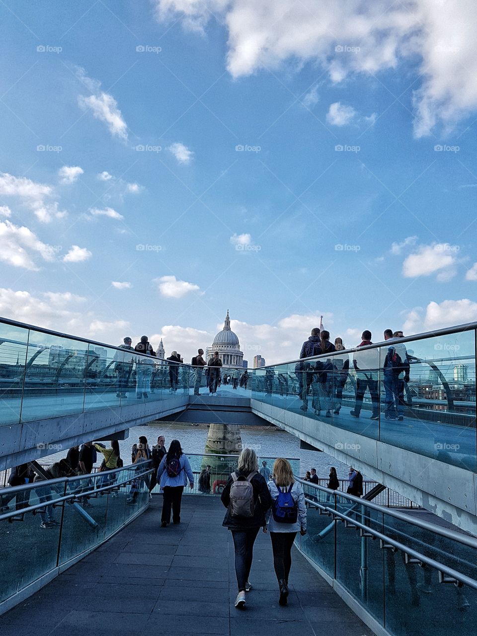 crossing the bridge